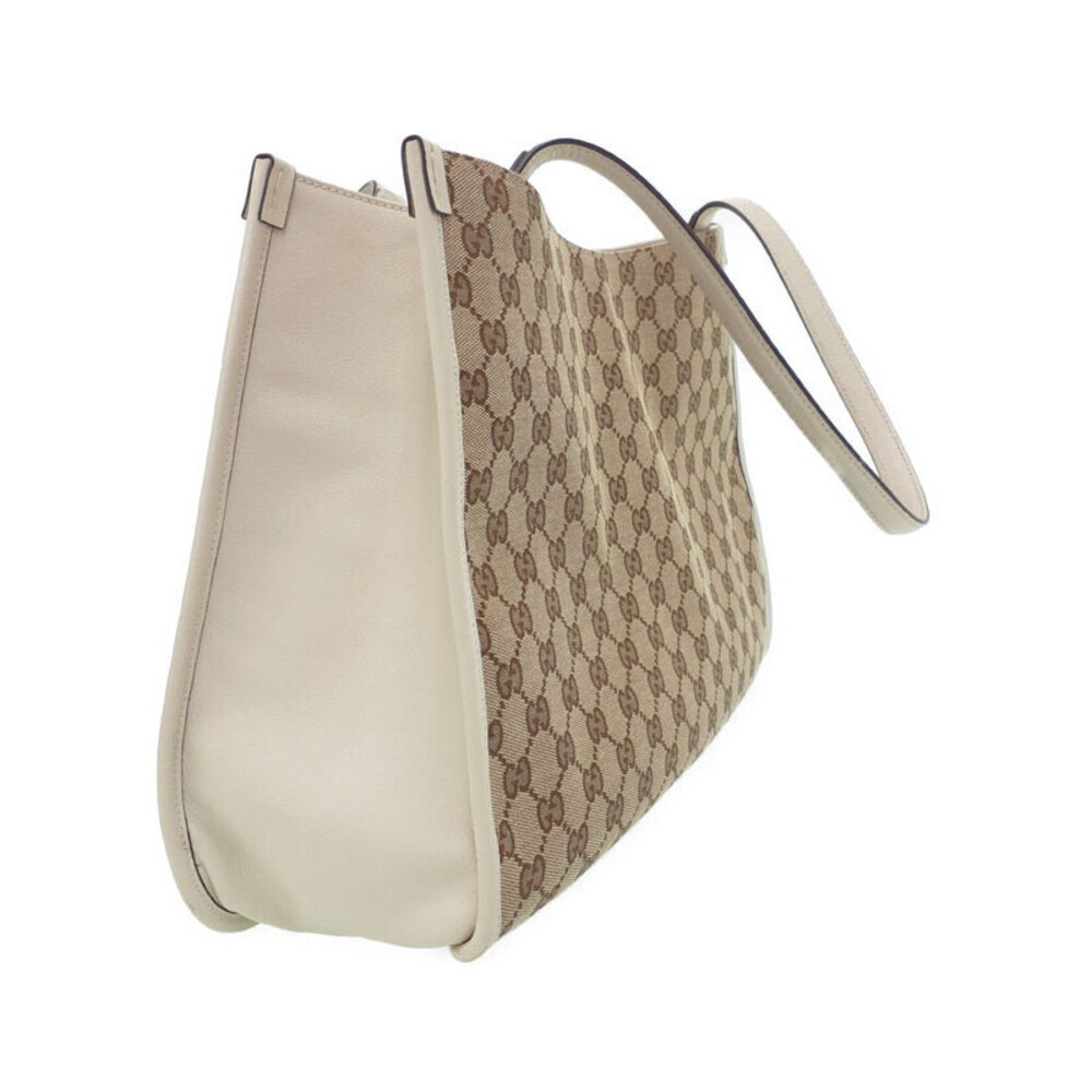 Gucci Bag canvas 1955 Horsebit GG leather white Tote